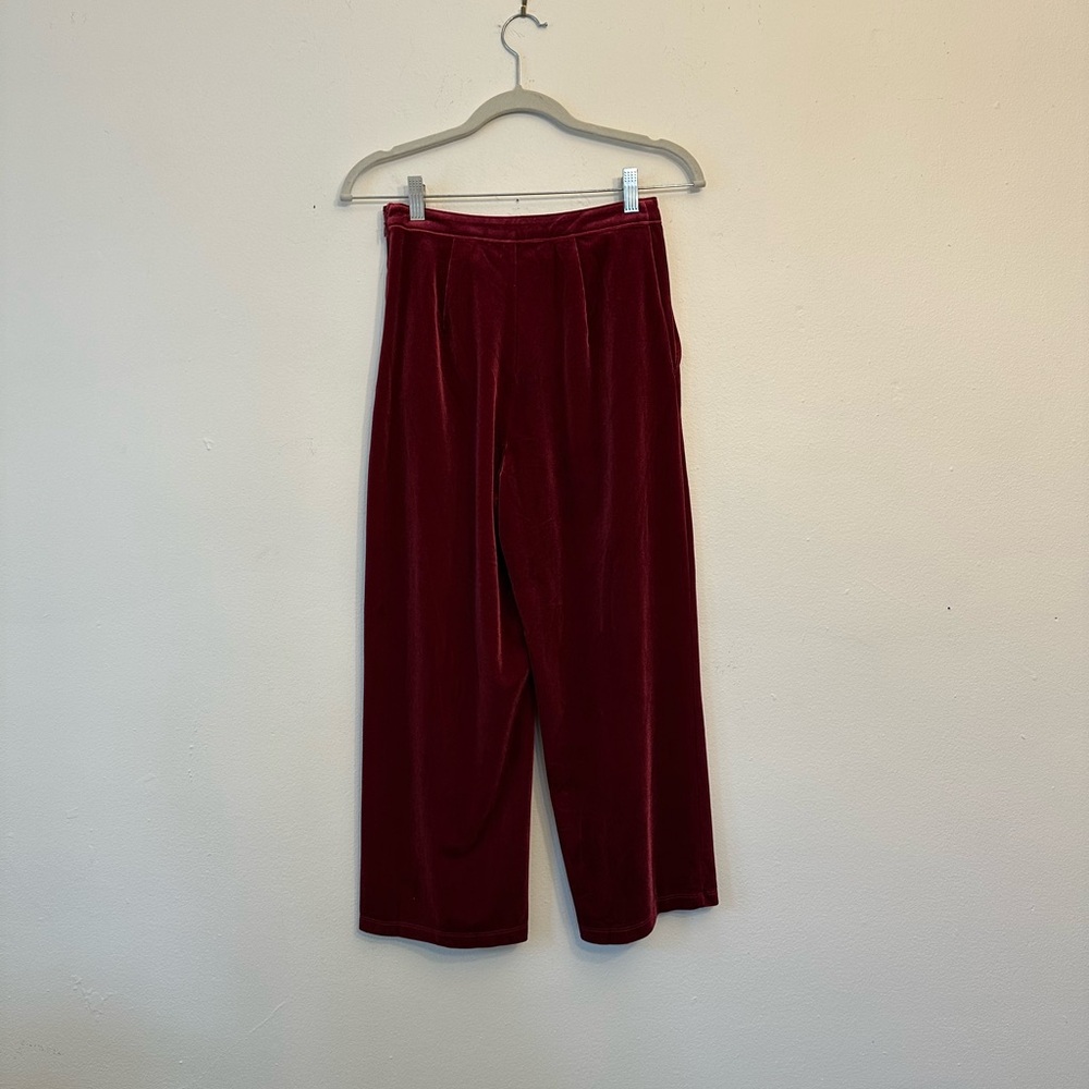 Abercrombie & Fitch Hot Pink Velvet Red Pants | NWT